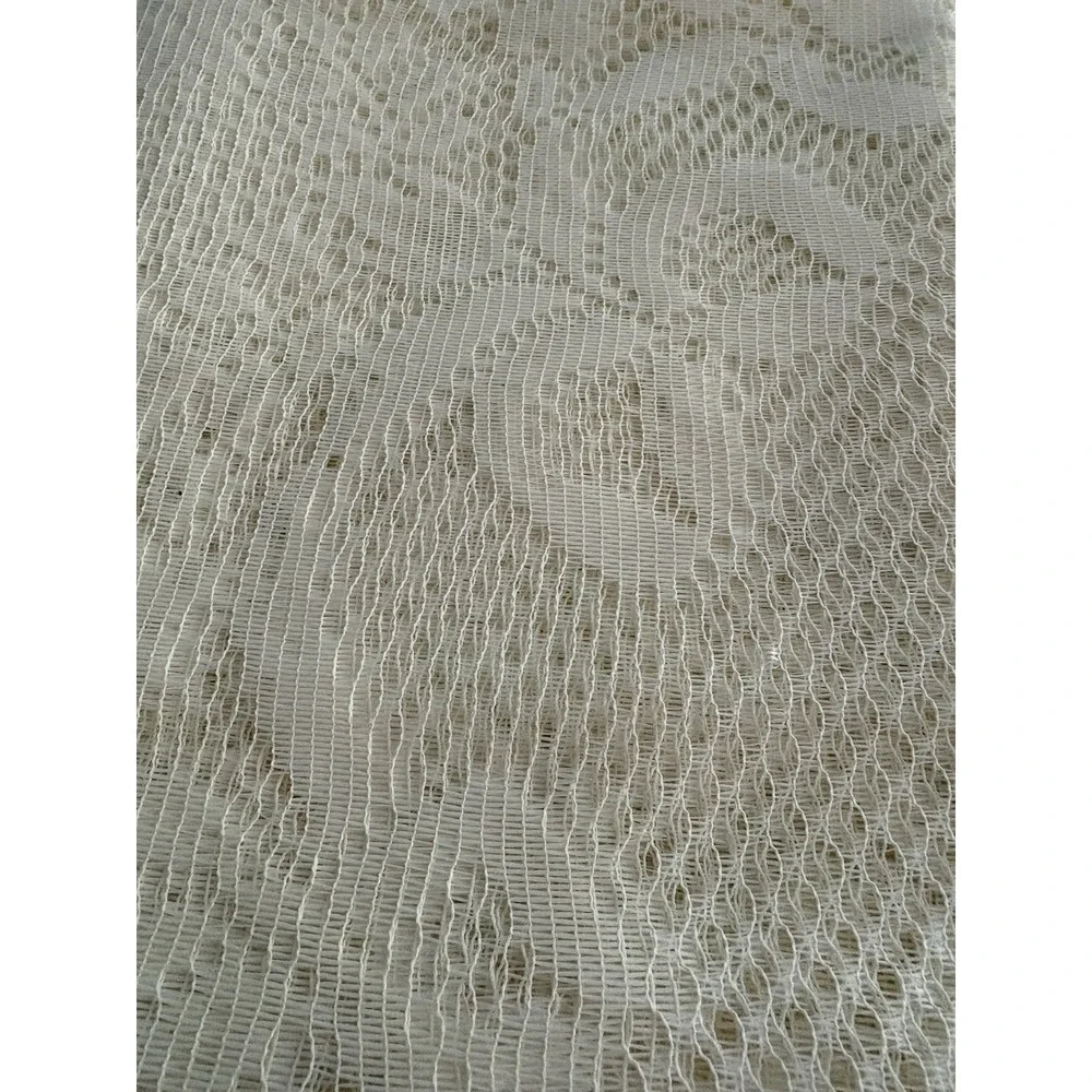 VTG Lace Tablecloth Cream With Pattern Throughout -Cottage Core Design 72